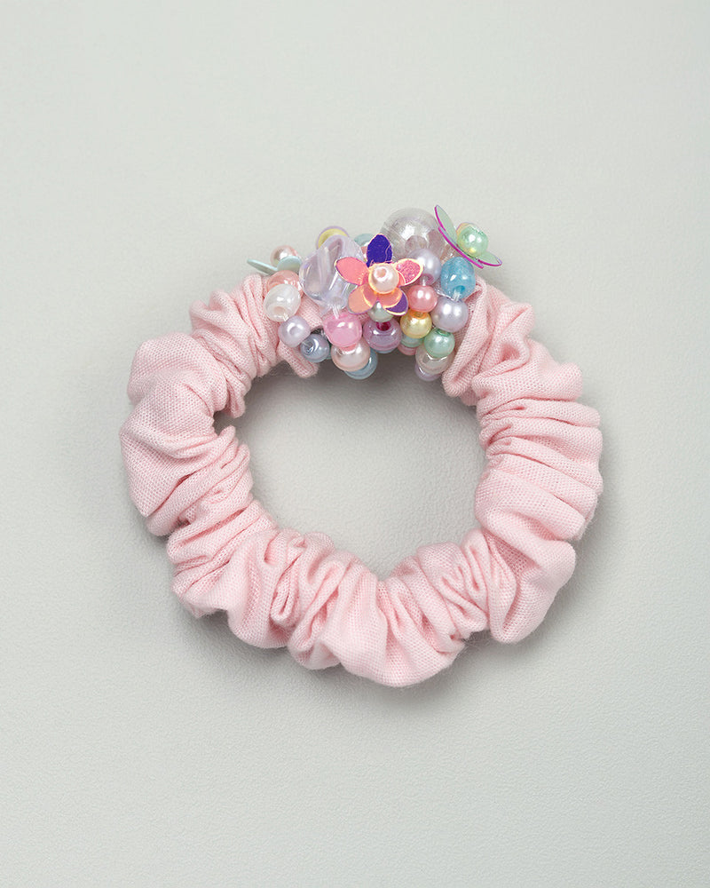Jewel of The Sea Scrunchie in Pink