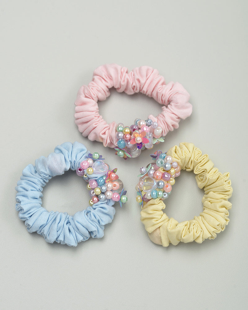 Jewel of The Sea Scrunchie in Pink