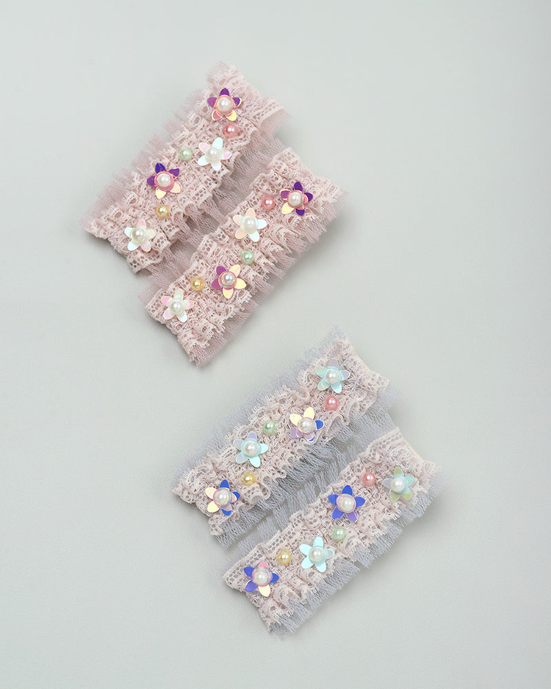 Crystal Lace Hairpin in Sunset
