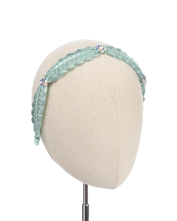 Lyria Net Headband in Mint