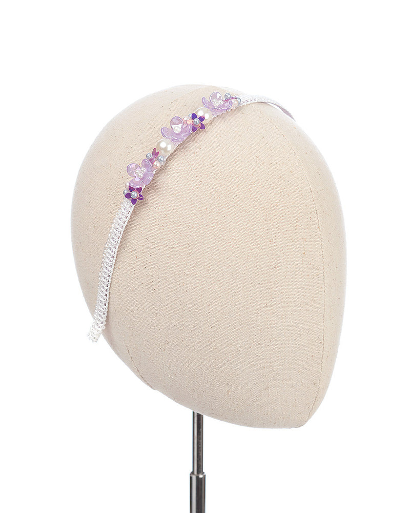 Coral Metal Headband in Purple