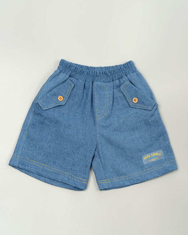 Fisher Pockets Shorts in Light Denim