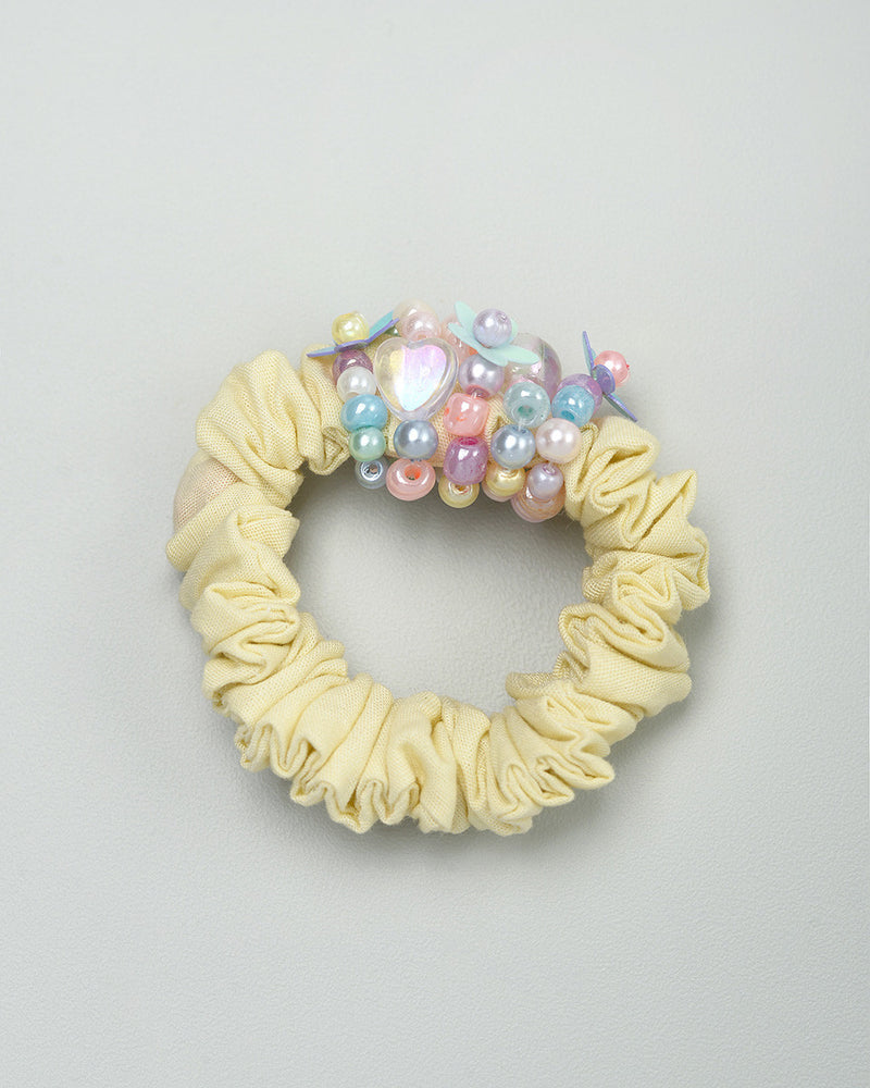 Jewel of The Sea Scrunchie in Yellow