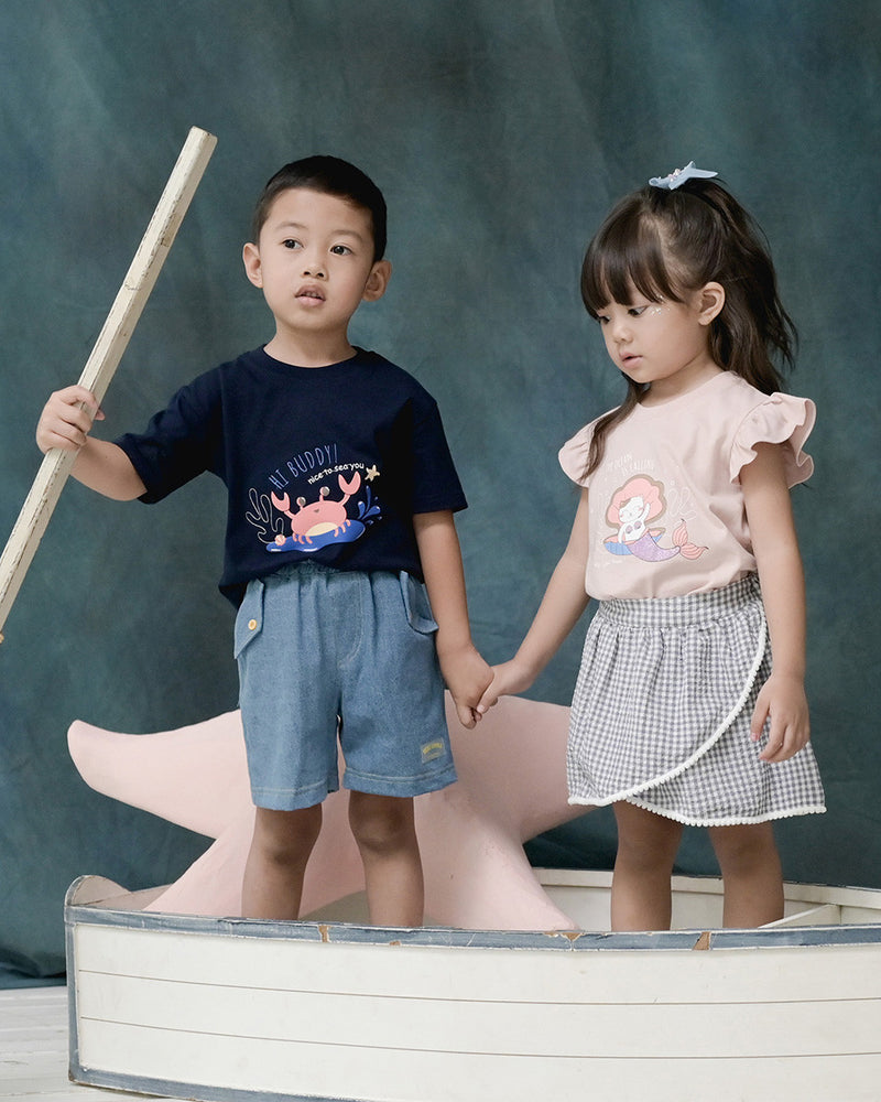 Crab T-Shirt in Navy
