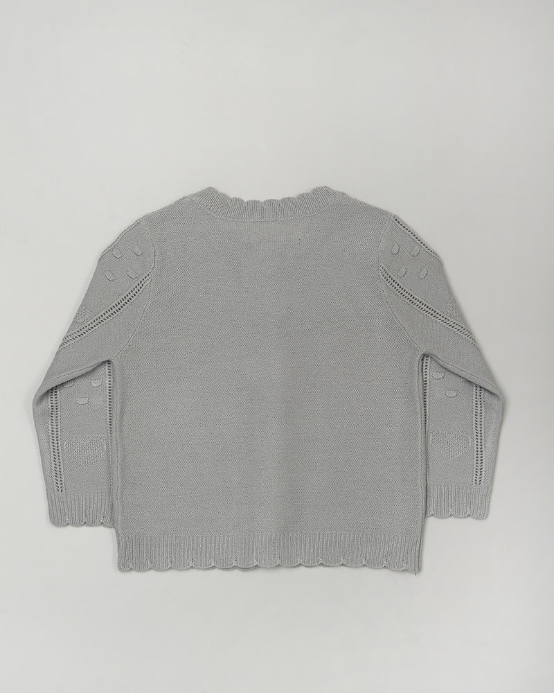 Amora Knit Cardigan in Grey