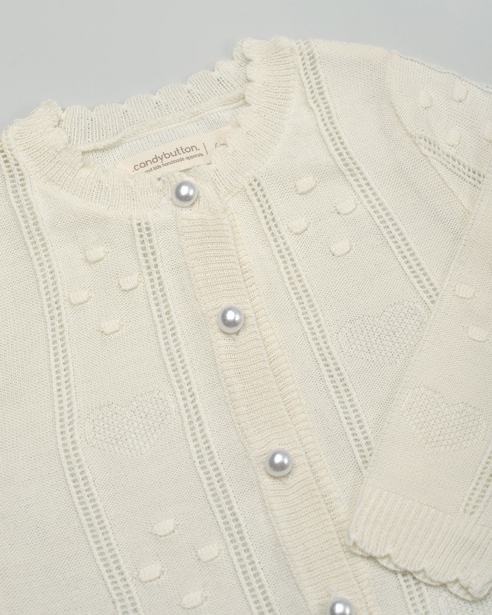 Amora Knit Cardigan in Beige