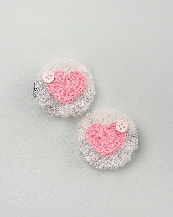 Julliet Tulle Hairpin in Pink