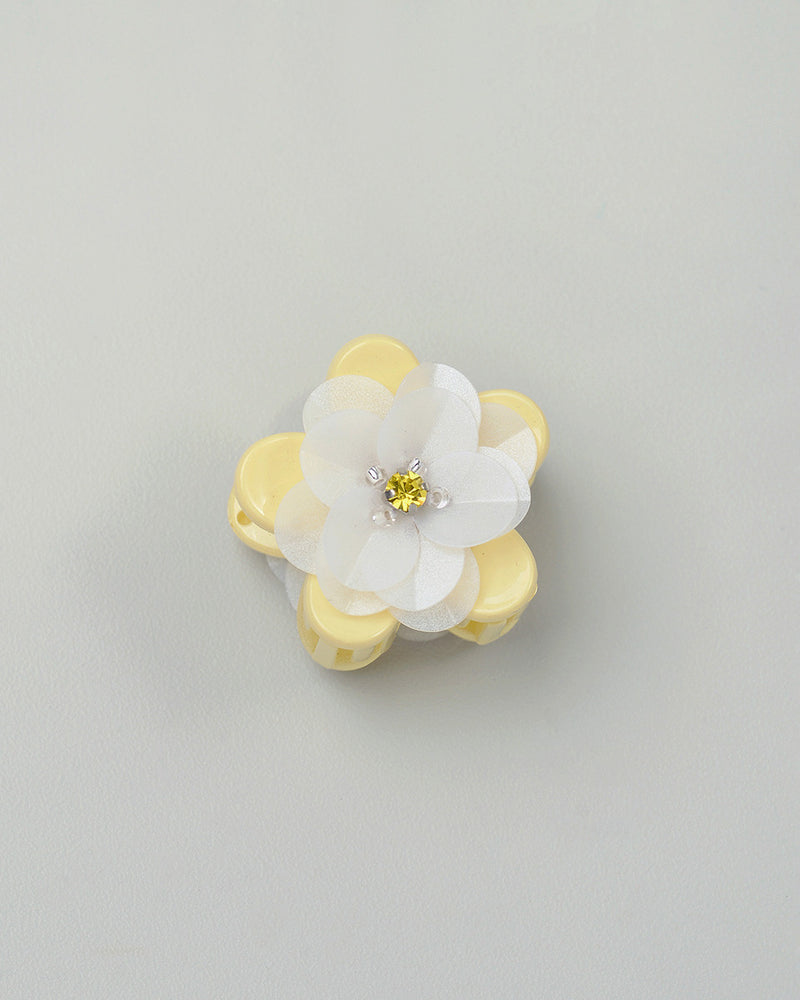 Rowena Mini Hairclip in Yellow