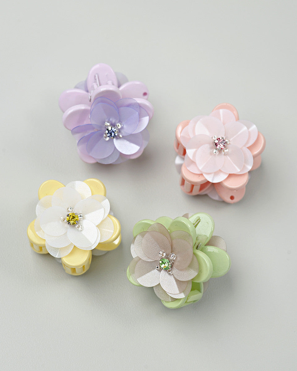 Rowena Mini Hairclip in Ash