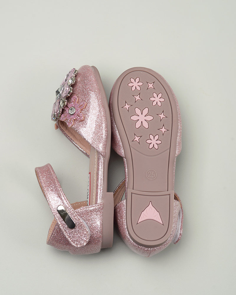 Elsa Crystal Shoes in Pink