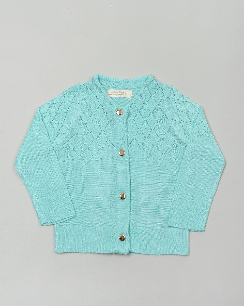 Primrose Knit Cardigan in Blue