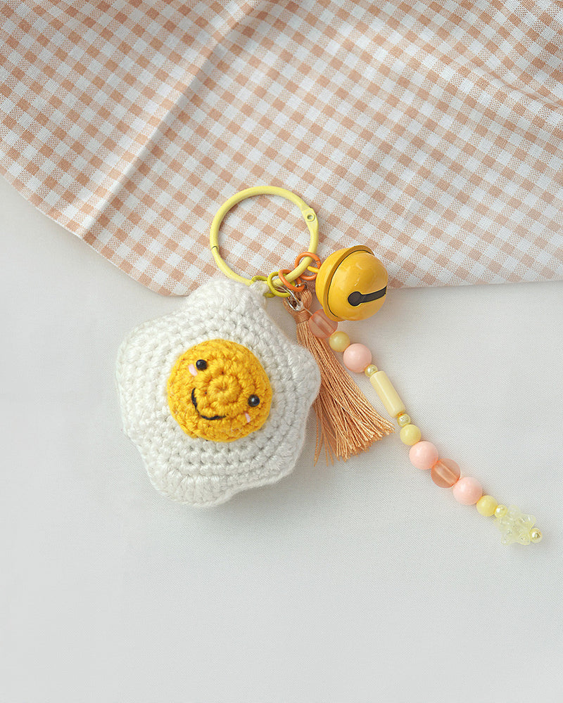 Egg Crochet Keychain