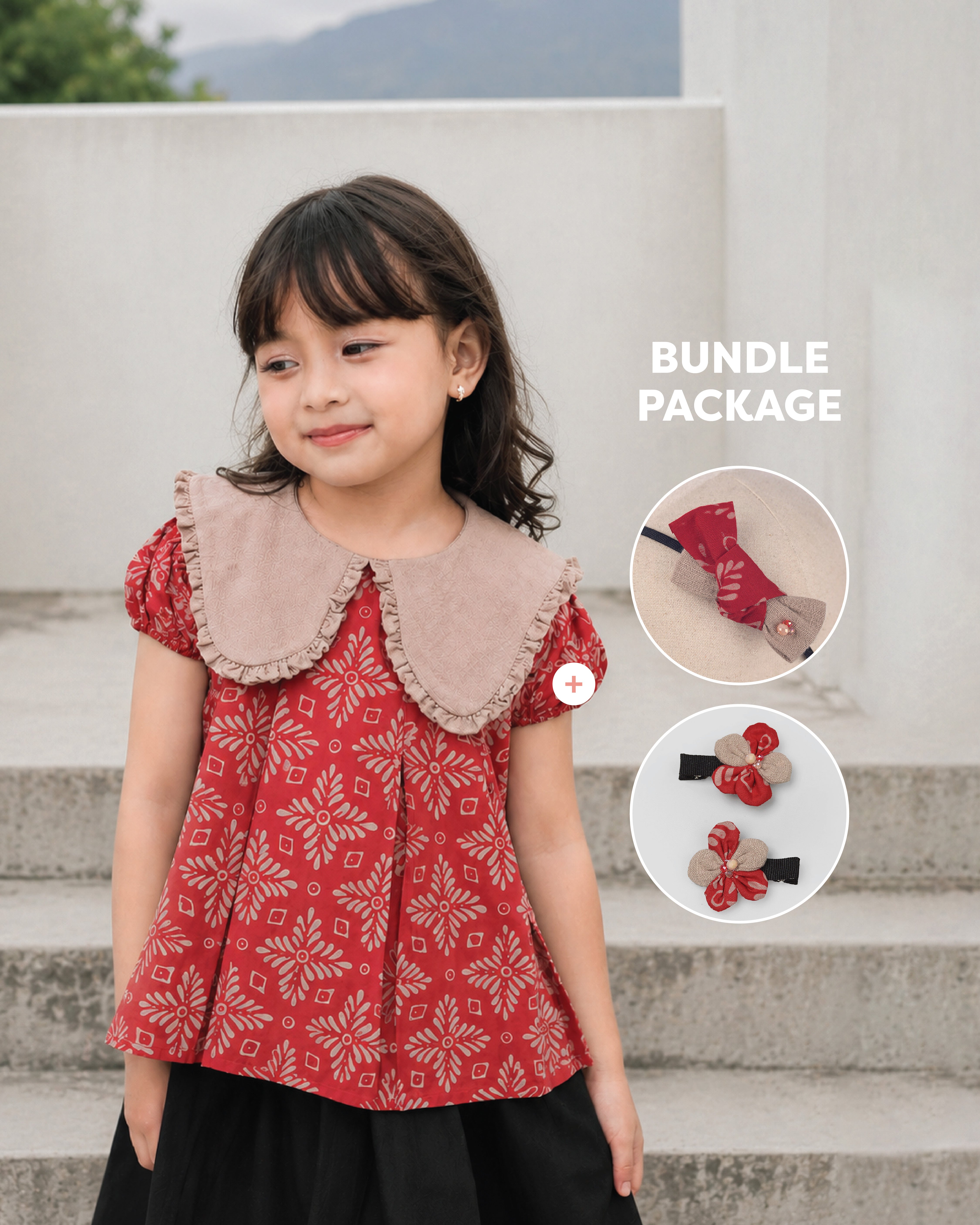 Lestari Batik Package in Red