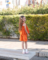 Ria Averia Smock Set in Orange