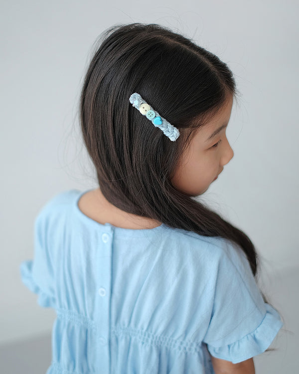 Lovely Braid Hairpin in Blue