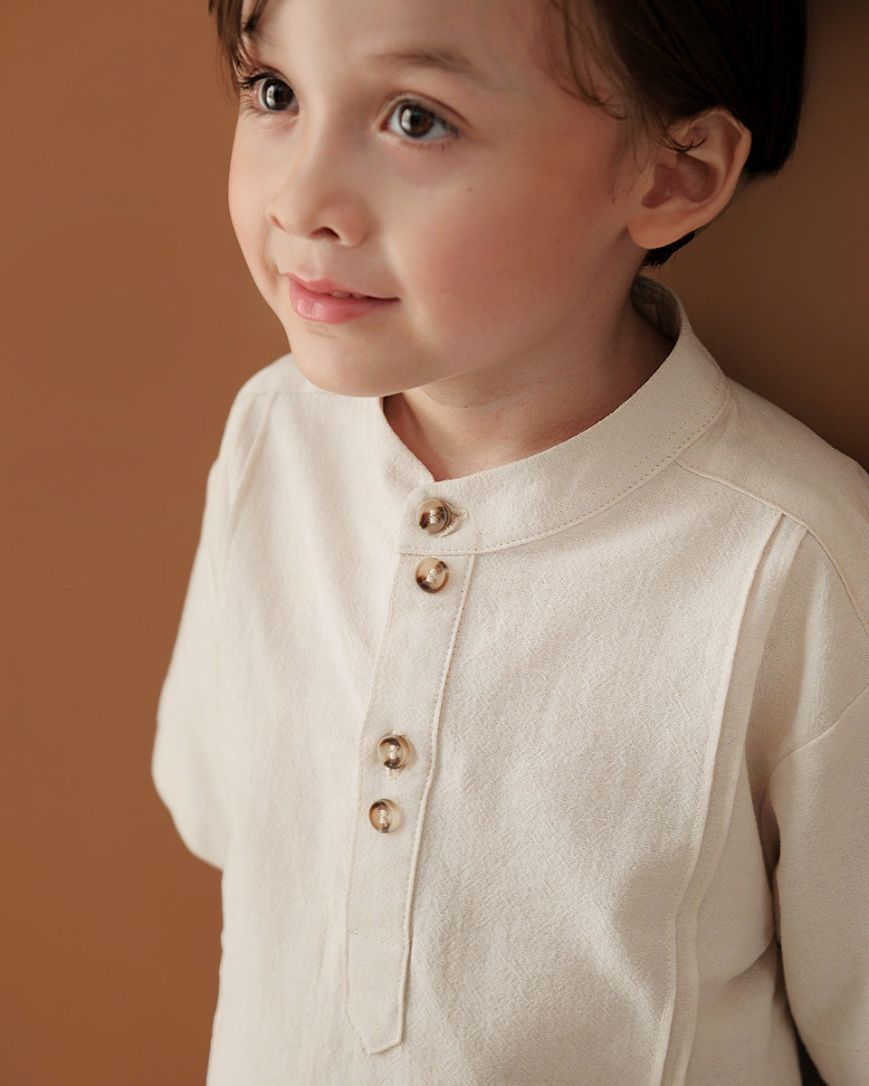 Darien Polo Eid Shirt in Choco