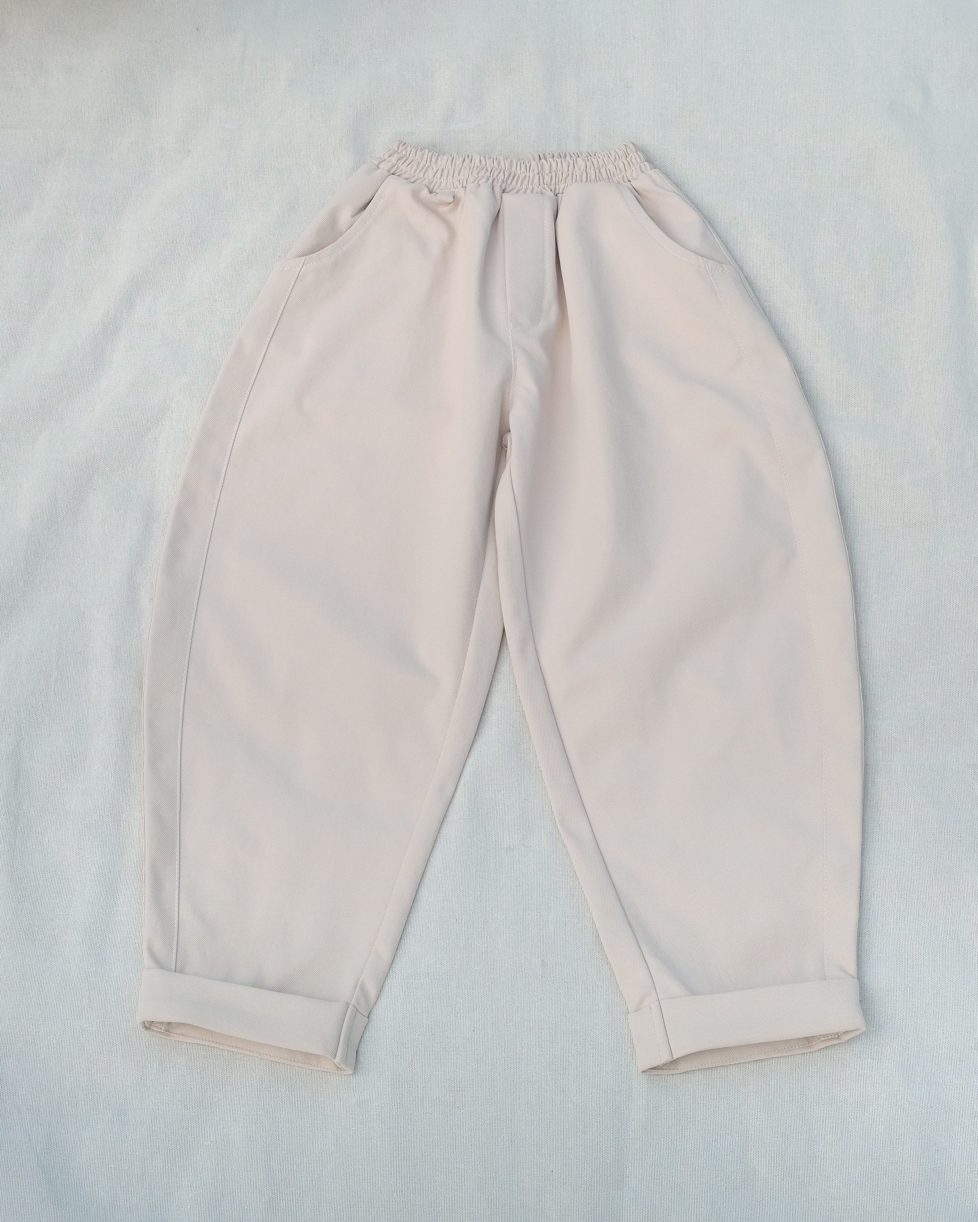 Riche Unisex Barrel Pants in Khaki
