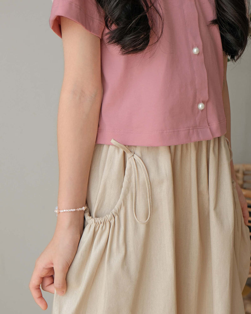 Harriette Collar Blouse in Pink