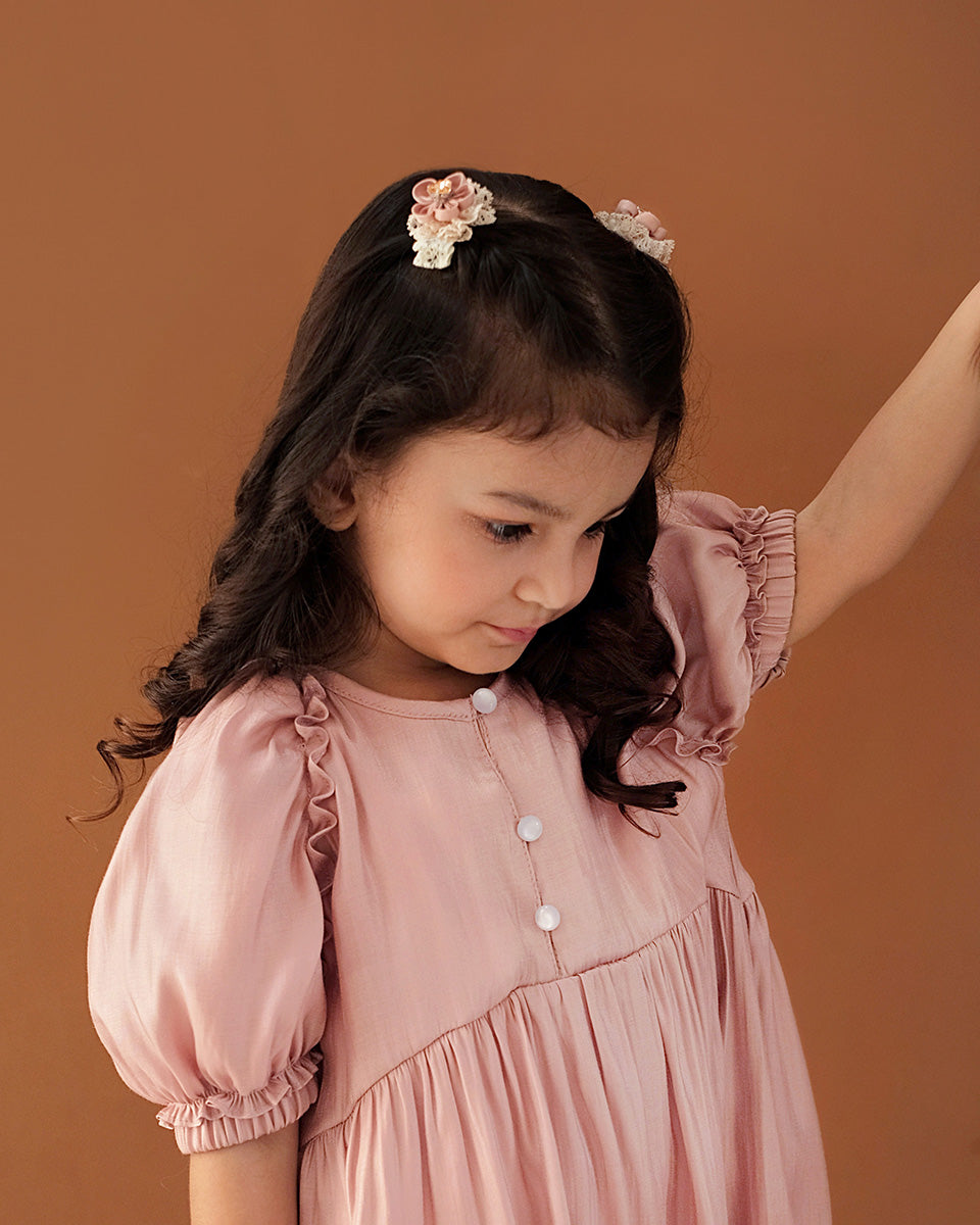 Lalita Mini Hairpin in Pink