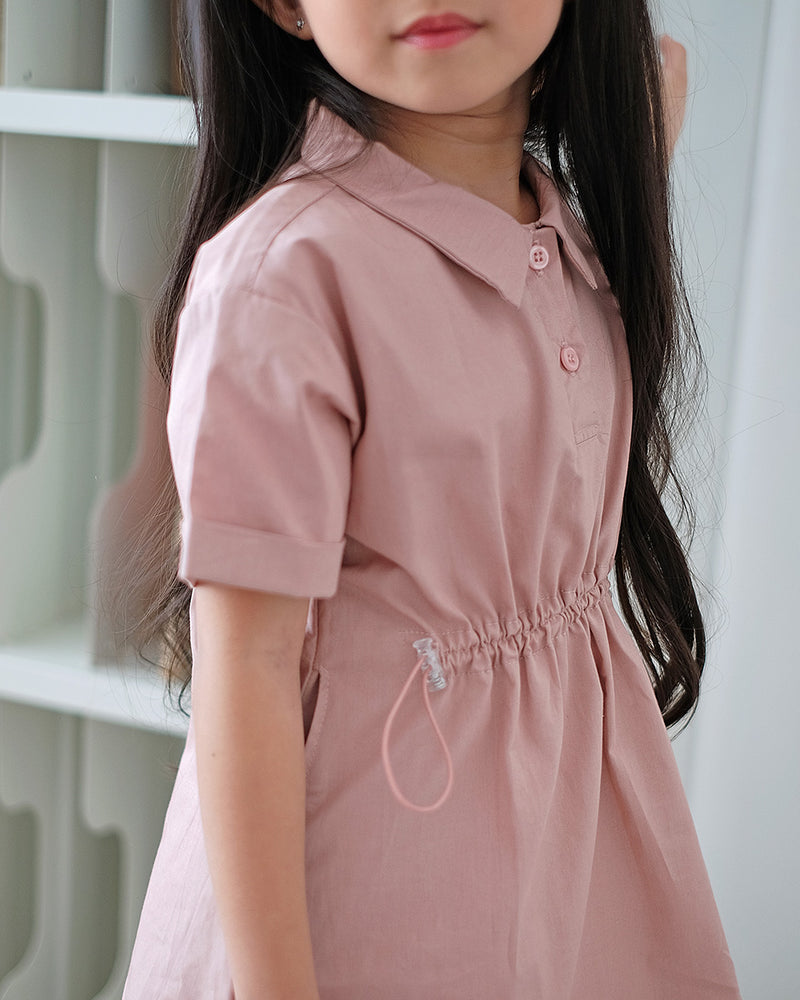 Lively Shirt Dress in Pink