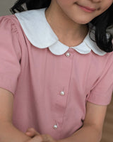 Harriette Collar Blouse in Pink