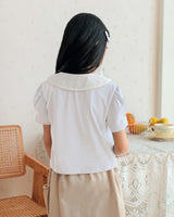 Harriette Collar Blouse in White