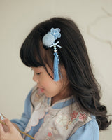 Mae Qipao Dress in Sky Blue