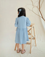 Mae Qipao Dress in Sky Blue