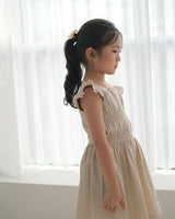 Tally Smock Summer Dress in Pastel Clay