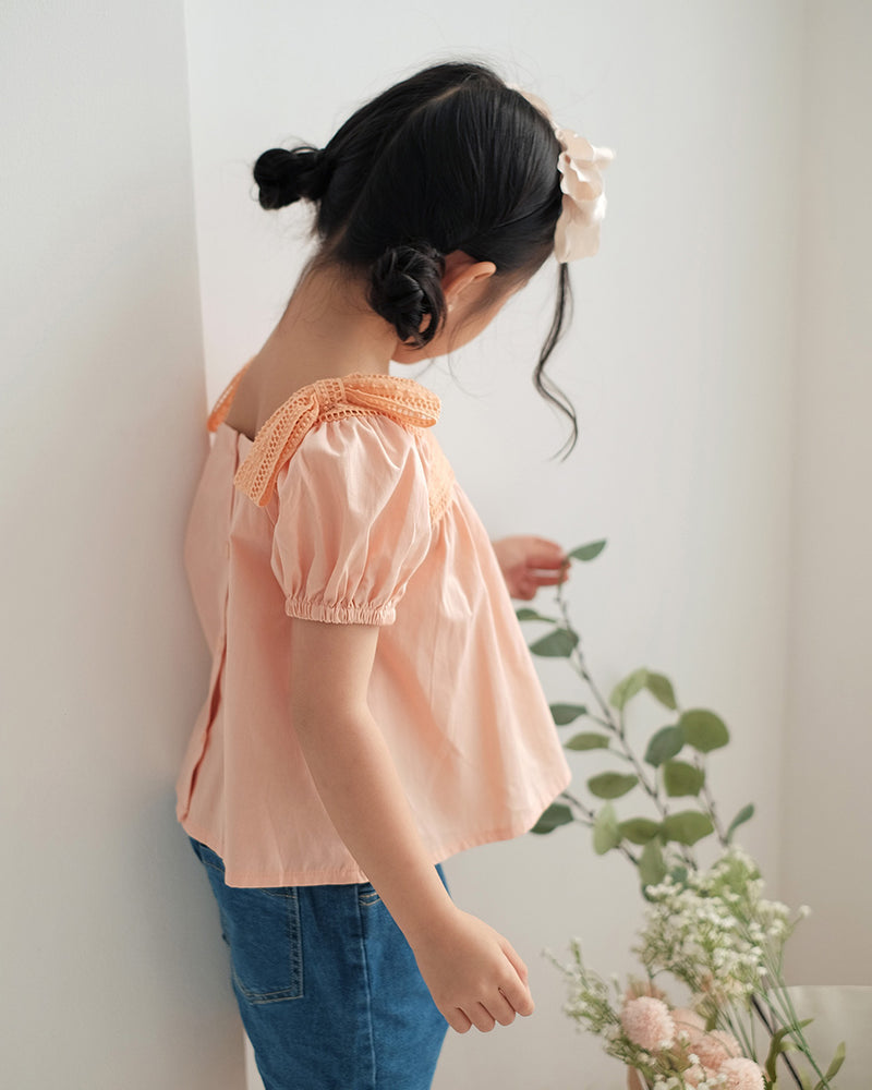 Erin Bow Lace Blouse