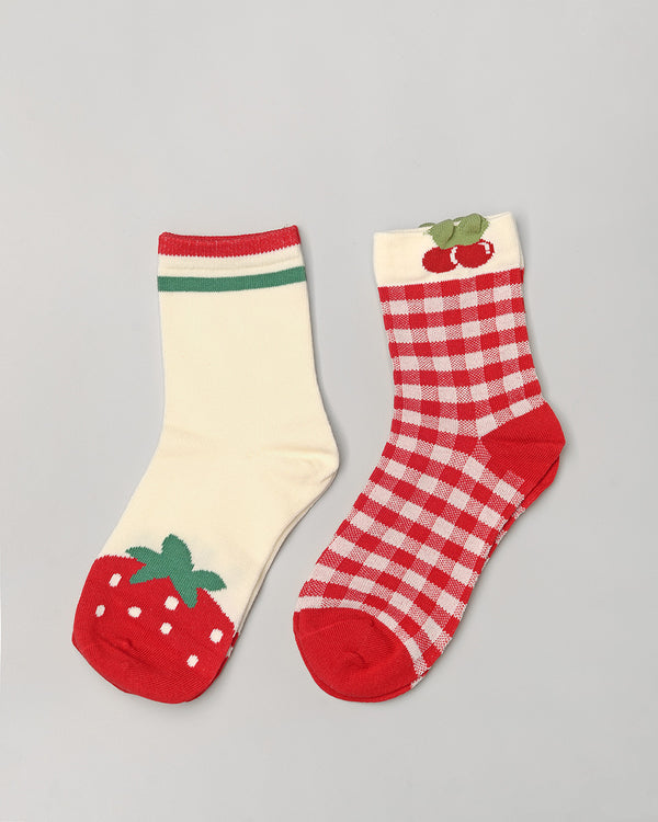 .candybutton. Socks Package - Cherry