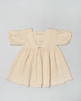 Baby Bridgeton Puffy Dress in Light Cream