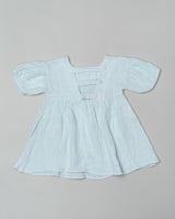 Baby Bridgeton Puffy Dress in Blue Mint