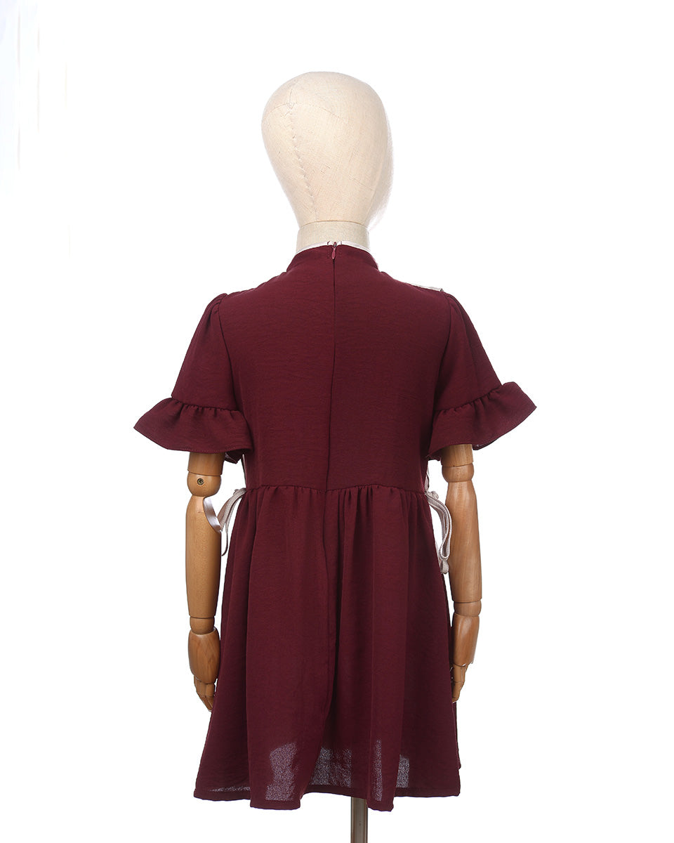 Mae Qipao Dress in Maroon