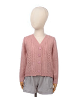 Emily V-Neck Cardigan in Pink