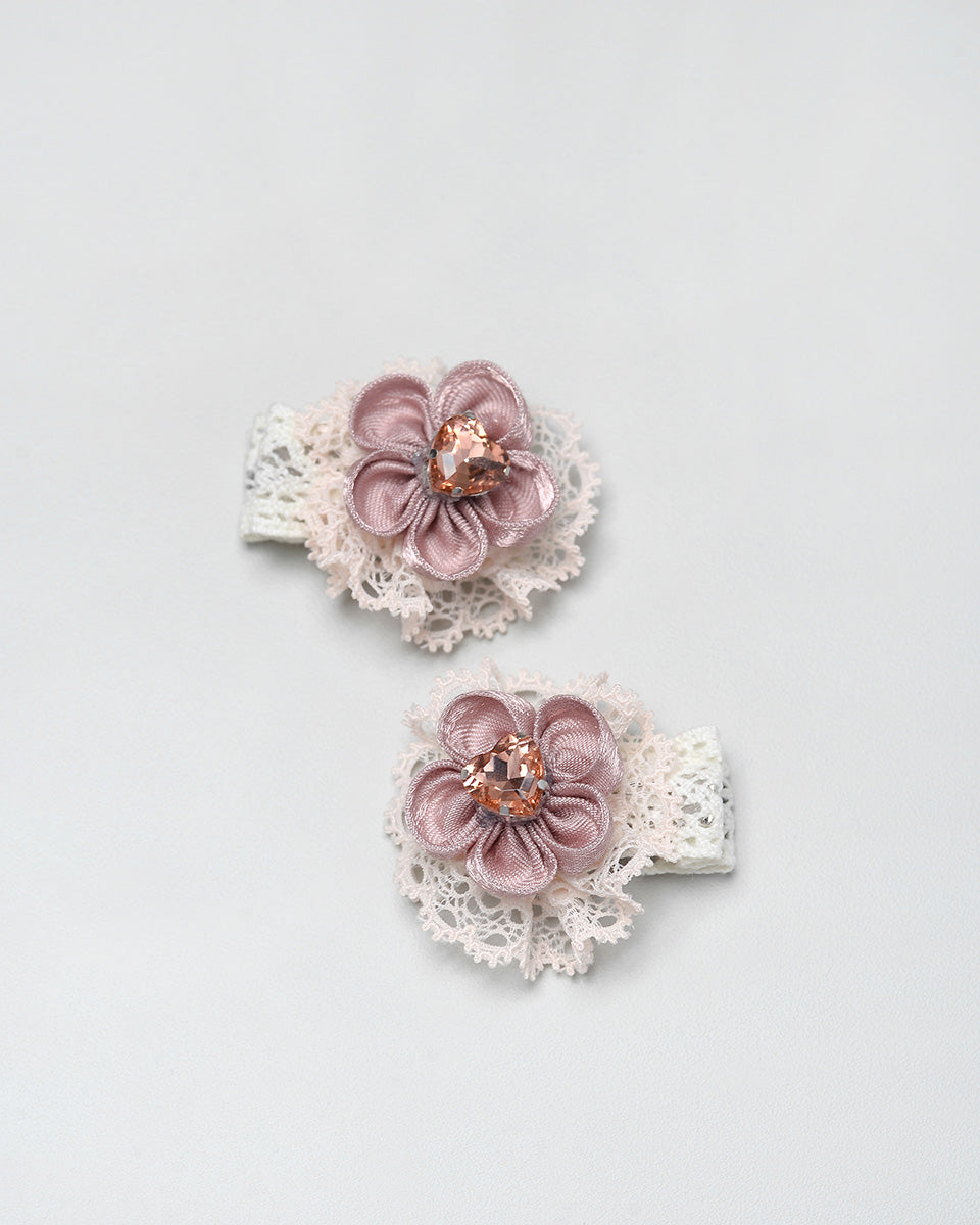 Lalita Mini Hairpin in Pink