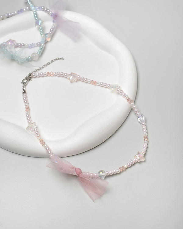 Freia Necklace in Pink