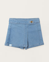 LEVI SKORT JEANS IN LIGHT DENIM