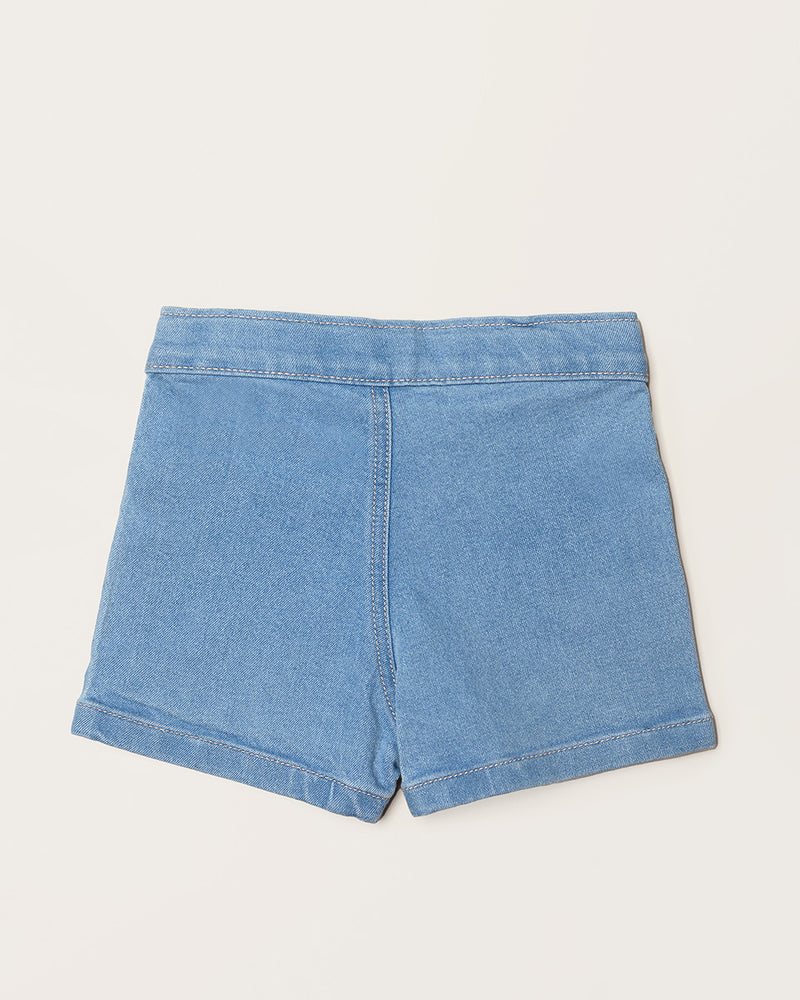 LEVI SKORT JEANS IN LIGHT DENIM