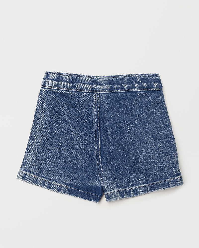 LEVI SKORT JEANS IN DARK DENIM