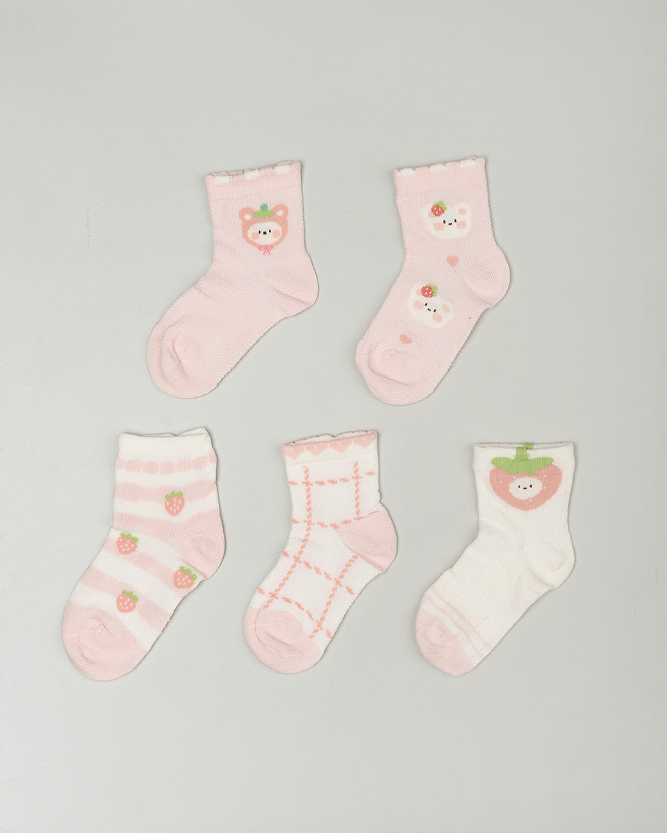 Strawberry Bear Socks