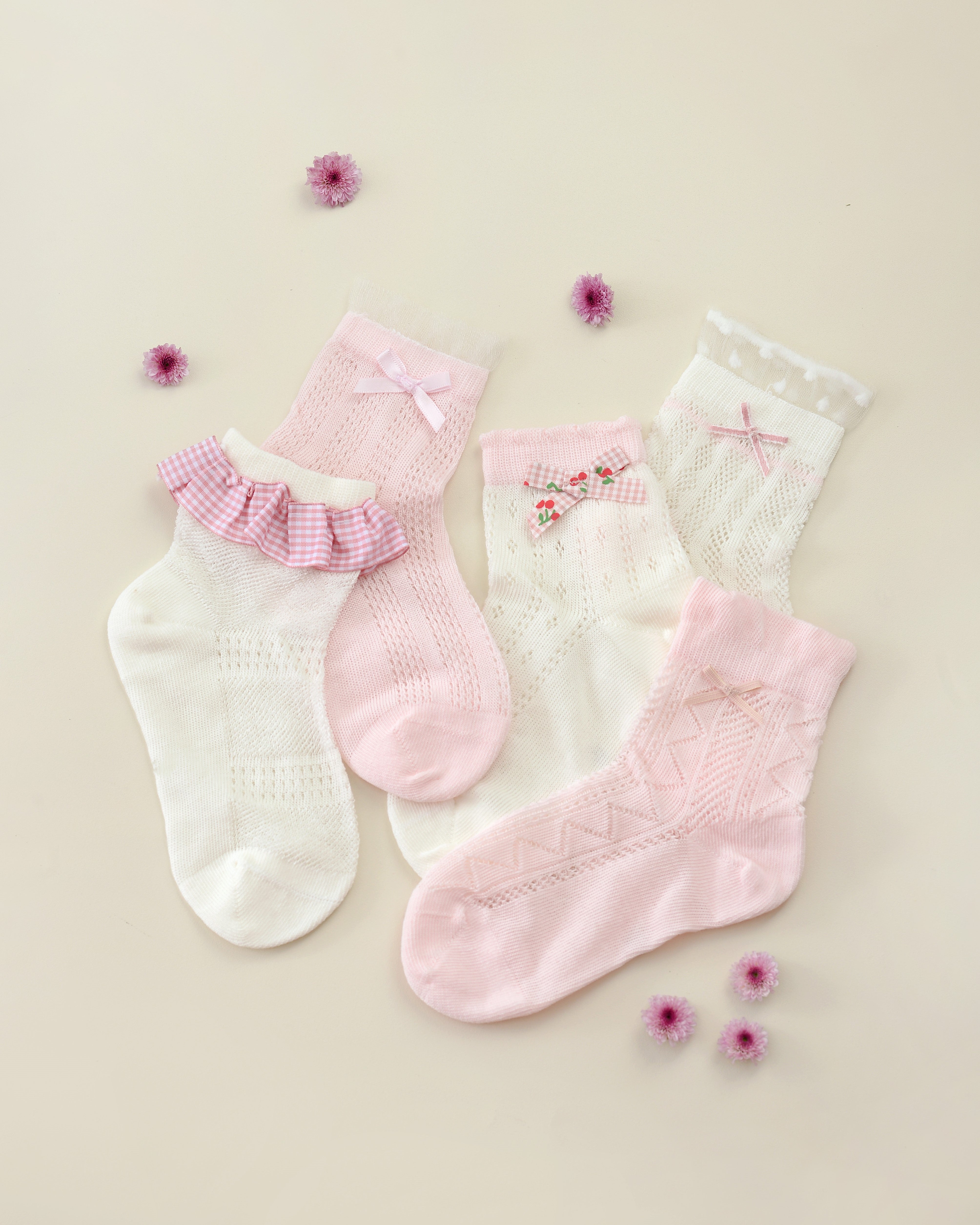 Lace Ribbon Socks
