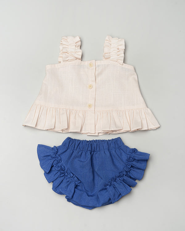 Chika Baby Set in Vanilla