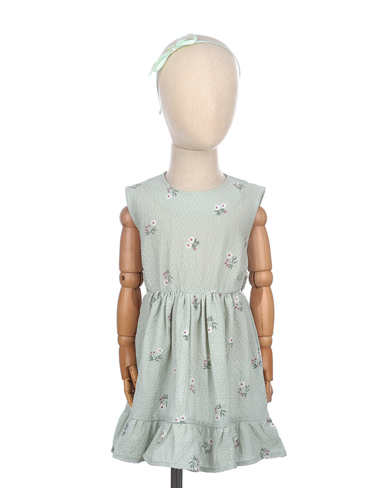 Eoni Crinkle Dress in Mint