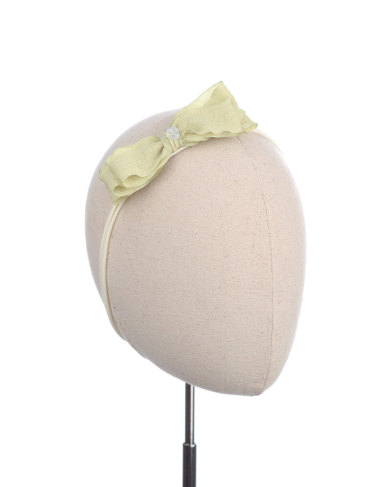 Nara Bow in Lime Green