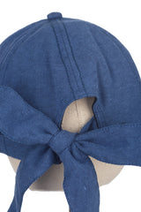 Kimmy Bow Cap in Blue