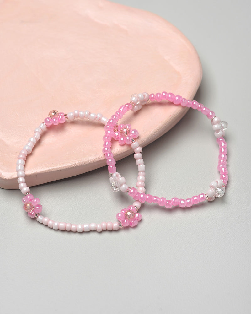 Rose Bracelet in Barbie Pink