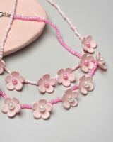 Barbie Flower Necklace in Hot Pink