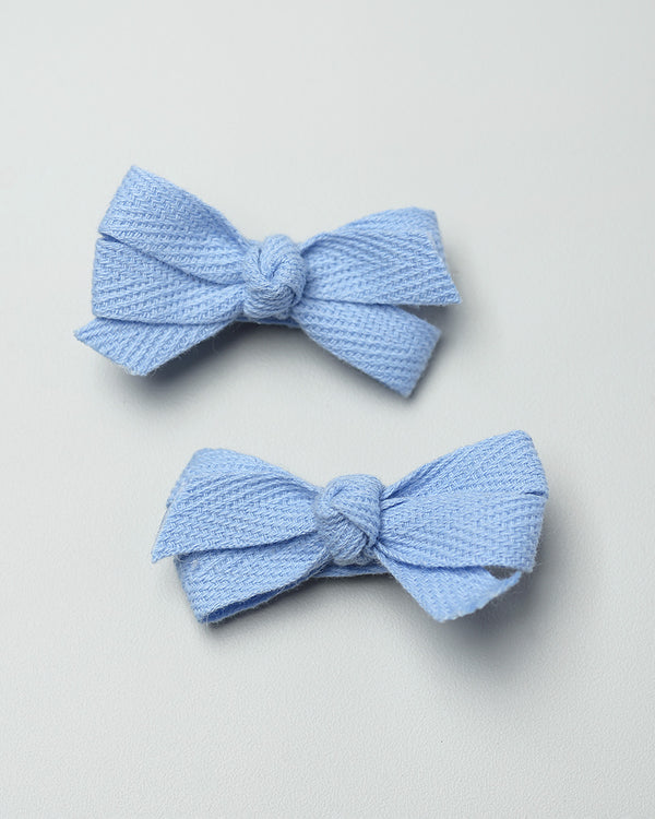 Cute Bow Hairpin in Periwinkle