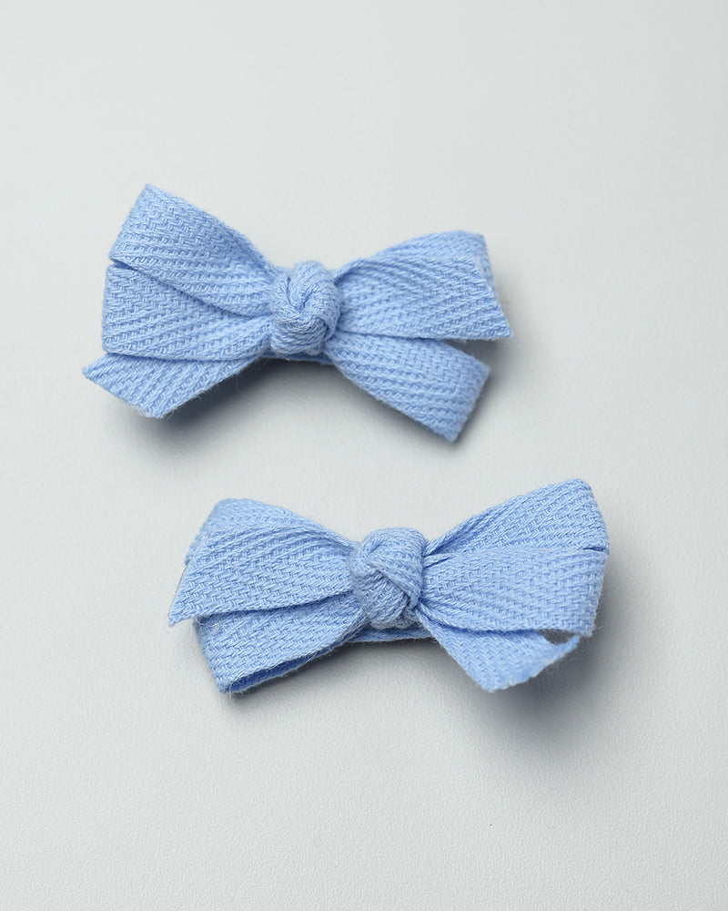 Cute Bow Hairpin in Periwinkle